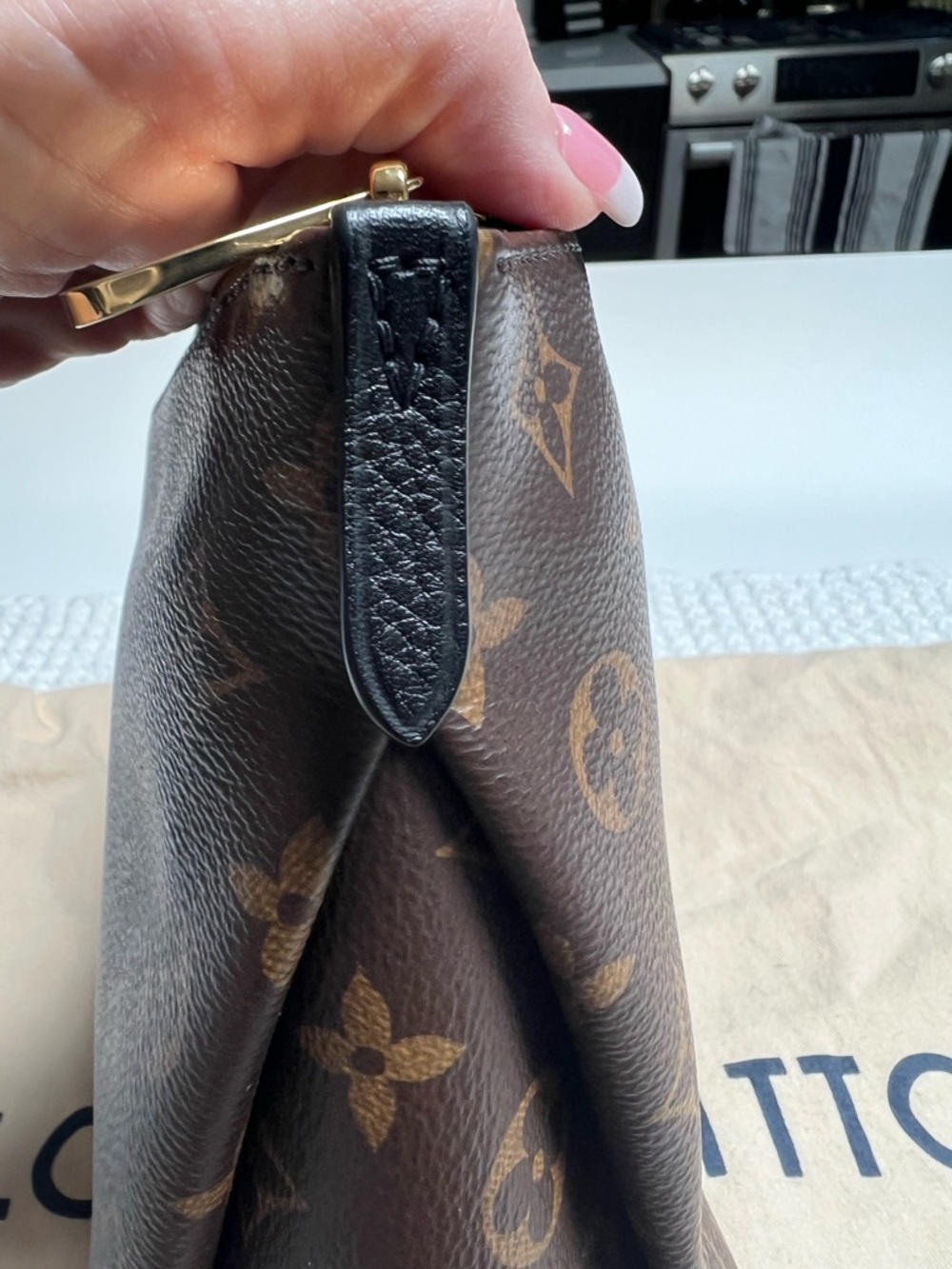 Louis Vuitton Pallas Monogram & Noir Toiletry Pouch or Purse (NEW) - Picture 5 of 16